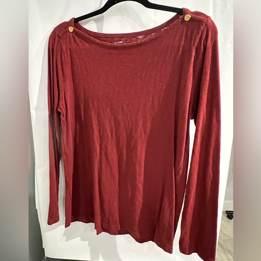 JCREW Painter Tee - Brick Red XL